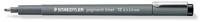 Staedtler pigment liner fineliner, beitelpunt, schrijfbreedte 2 mm, zwart