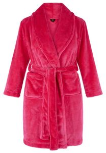 Hardroze kinderbadjas fleece-M (7-8 jaar)