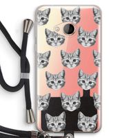 Kitten: HTC U Play Transparant Hoesje met koord