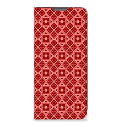 Motorola Moto G22 | Hoesje met Magneet | Batik Rood