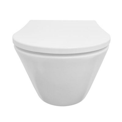 Wandcloset Aquasplash Tia Softclose Rimless met Toiletzitting Mat Wit Aquasplash