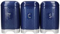 KitchenCraft Voorraadpotten Lovello Midnight Navy 3 stuks KitchenCraft Voorraadpotten Lovello Midnight Navy 3 stuks