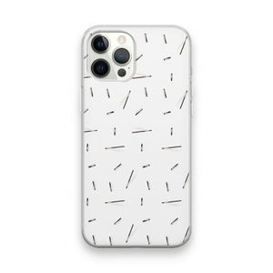 Hipster stripes: iPhone 12 Pro Max Transparant Hoesje