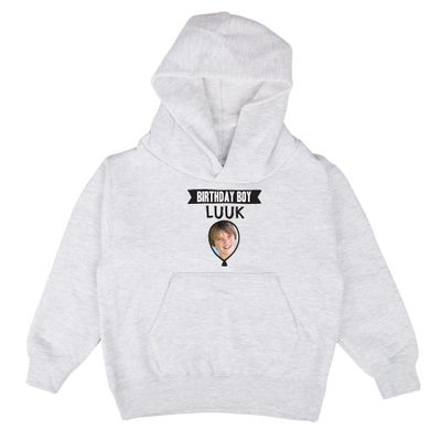 Hoodie voor kinderen bedrukken - Grijs - 6 jaar