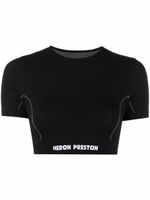 Heron Preston t-shirt à coupe crop - Noir