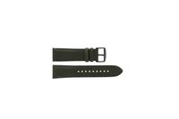 Fossil (Smartwatches) horlogeband S221345 Leder Groen 22mm