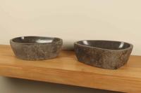 Rivierstenen waskommen set RM070316AB, 49x30x15 cm