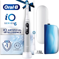 Oral-B iO Series 6 Opal Grey Elektrische Tandenborstel - Gift Edition