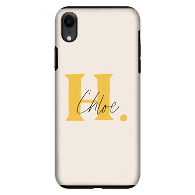 Amber Script: iPhone XR Tough Case