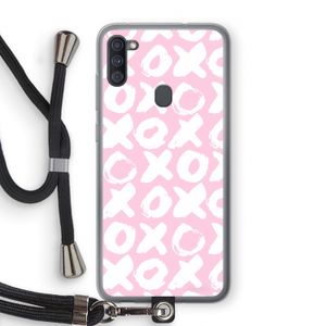 XOXO: Samsung Galaxy A11 Transparant Hoesje met koord