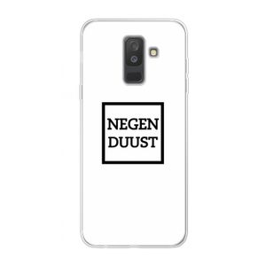 Negenduust vierkant: Samsung Galaxy A6 Plus (2018) Transparant Hoesje