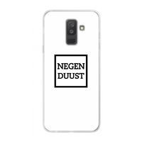 Negenduust vierkant: Samsung Galaxy A6 Plus (2018) Transparant Hoesje