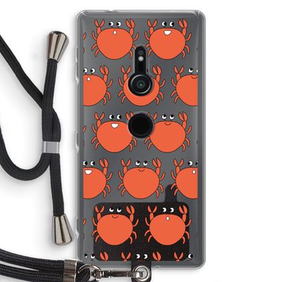 Krab: Sony Xperia XZ2 Transparant Hoesje met koord