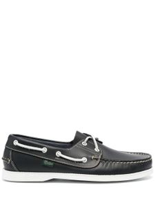 Paraboot chaussures bateau en cuir à lacets - Bleu