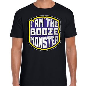 Halloween booze monster verkleed t-shirt zwart voor heren