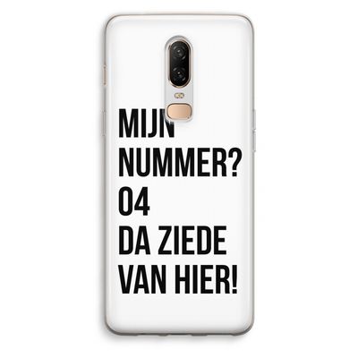 Da ziede van hier: OnePlus 6 Transparant Hoesje