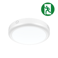 Plafondverlichting armatuur opbouw 15 Watt 1350 lumen 3 uur autonomie tijd IP65 Ø 300mm kleur inst.