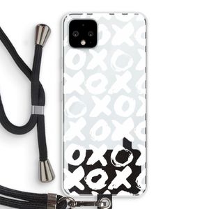 XOXO: Pixel 4 XL Transparant Hoesje met koord
