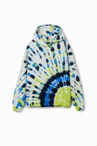 Oversized sweatshirt tie-dye - BLUE - XL