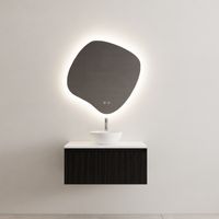 Onderkast Gliss Design Timotheus 60 CM Incl. Topplaat Black Veneer - thumbnail