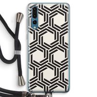 Geometrisch patroon: Huawei P20 Pro Transparant Hoesje met koord