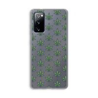 Weed: Samsung Galaxy S20 FE / S20 FE 5G Transparant Hoesje