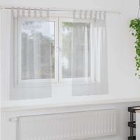 VidaXL Voile gordijn 2 pcs lichtgrijs 140 x 140 cm polyester