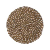 Placemat Versa Wit Textiel Waterhyacint 38 cm