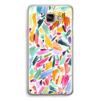 Watercolor Brushstrokes: Samsung Galaxy A5 (2016) Transparant Hoesje