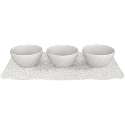 Villeroy & Boch Manufacture Rock Blanc Serveer set 4 delig