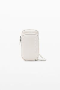 Leather-effect wallet phone pouch - WHITE - U