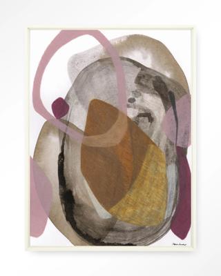 Urban Cotton Wandkleed 'Gravity' 145 x 190cm in Floating Frame - off white