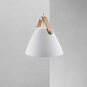 op=op Hanglamp wit leer &apos;Strap 16&apos; GU10 Design For The People 16 cm