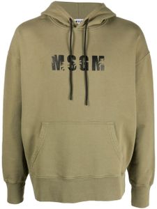 MSGM hoodie à logo Palm imprimé - Vert