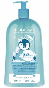 Bioderma ABCDerm Foaming Gel 1000 ml Douchegel Unisex Lichaam en gezicht