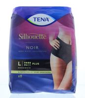 Tena Silhouette plus high waist zwart maat L (8 st)
