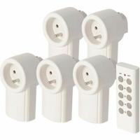 Stekkerset met afstandsbediening SCS SENTINEL (5 Stuks)