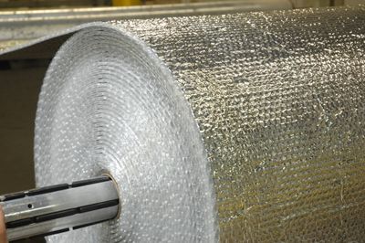Noppenfolie met aluminium 125 cm x 50 m 150 my - Geschikt voor Isolatie