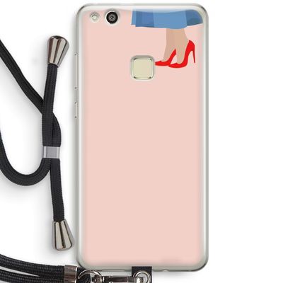 High heels: Huawei Ascend P10 Lite Transparant Hoesje met koord
