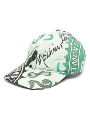 Moschino casquette à imprimé graphique - Vert