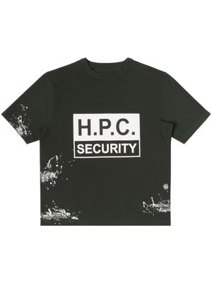 Heron Preston t-shirt Security à logo imprimé - Noir