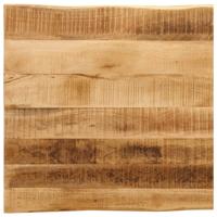 Tafelblad met natuurlijke rand 80x80x3,8 cm massief mangohout
