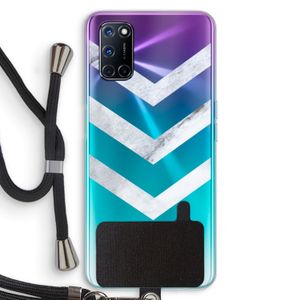 Marmeren pijlen: Oppo A72 Transparant Hoesje met koord