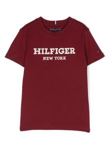 Tommy Hilfiger Junior t-shirt en coton à logo imprimé - Rouge