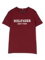 Tommy Hilfiger Junior t-shirt en coton à logo imprimé - Rouge