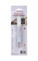 Krijtstift europel watervast 3-6mm wit