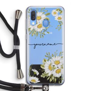 Daisies: Samsung Galaxy A40 Transparant Hoesje met koord