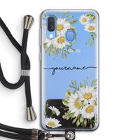 Daisies: Samsung Galaxy A40 Transparant Hoesje met koord