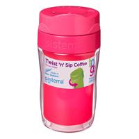 Sistema TO GO - Twist 'n' Sip Coffee Isoleerbeker - 315 ml Roze Sistema TO GO - Twist 'n' Sip Coffee Isoleerbeker - 315 ml Roze