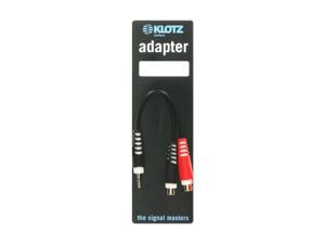 Klotz AYS-4 Y adapter 3.5mm jack stereo - 2x RCA female 0.2m